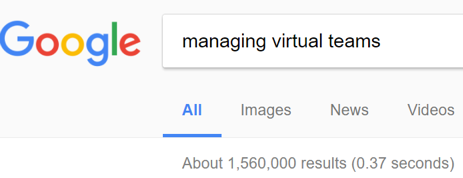 managing virtual teams search on google